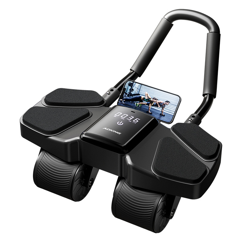 Ab Wheel Roller - Auto Rebound Four Wheel Ab Roller