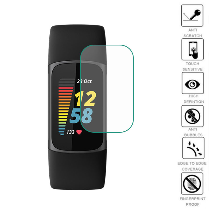 Fitness Tracker Band - 5pcs Soft TPU Clear Protective Film