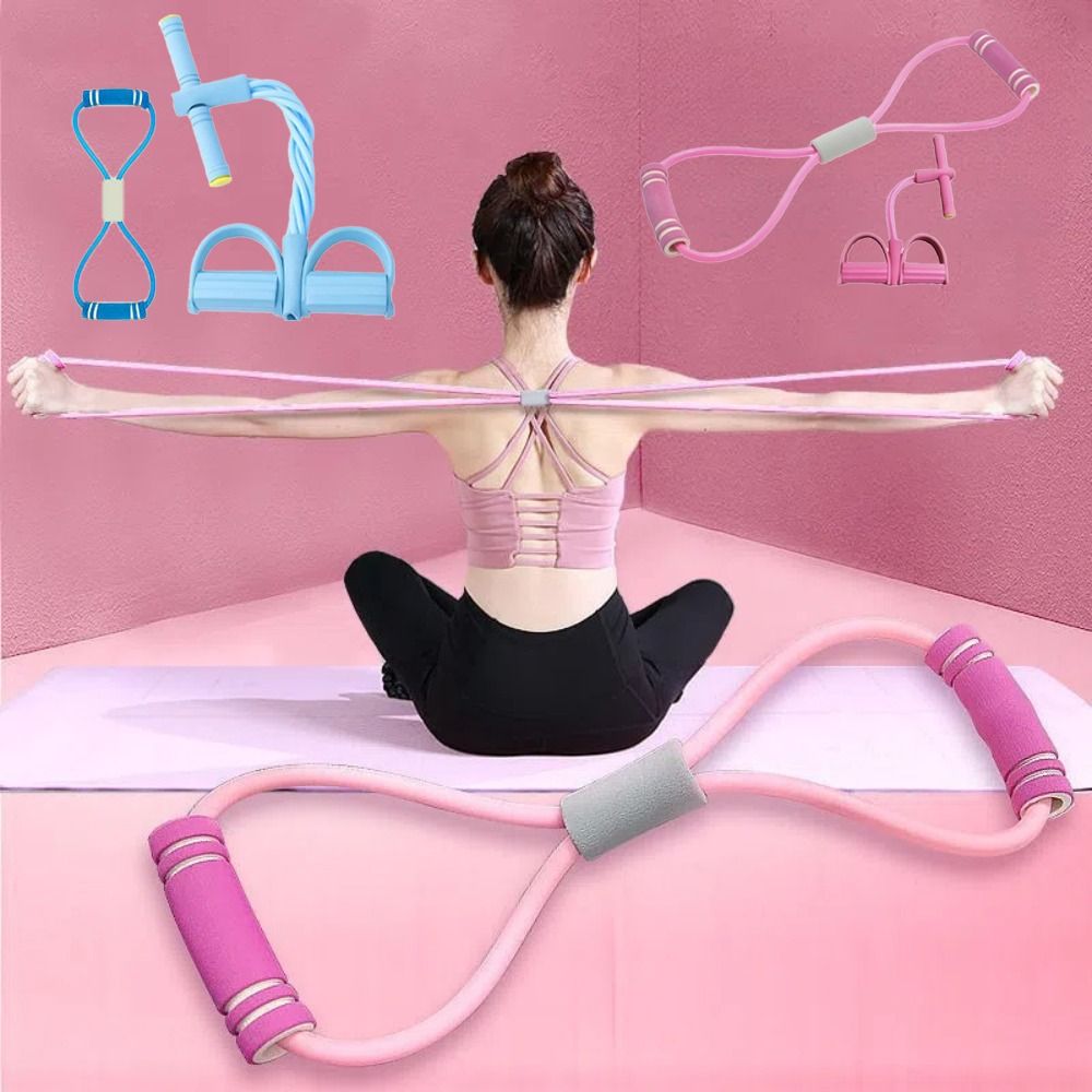 Yoga Fitness At Home - 6-Tube Resistance Bands Set TPE with