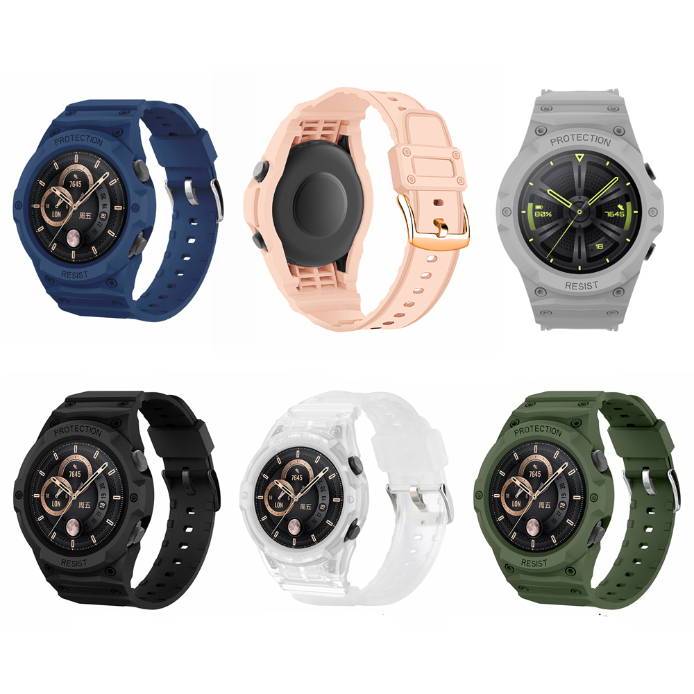Fitness Tracker Band - TPU Frame Shell Cover Wrist Watchband