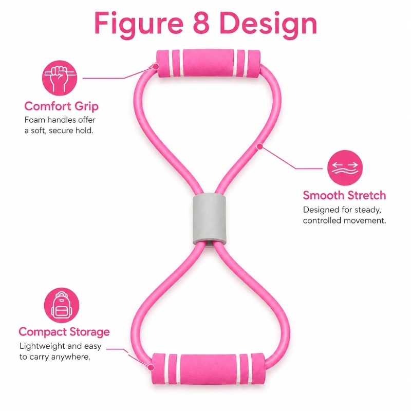 Resistance Bands with Foam Spo - Yoga Fitness At Home ulasan dan harga