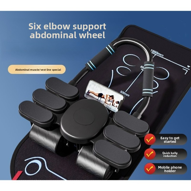 Four Wheel Six Elbow Abdominal - Ab Wheel Roller ulasan dan harga