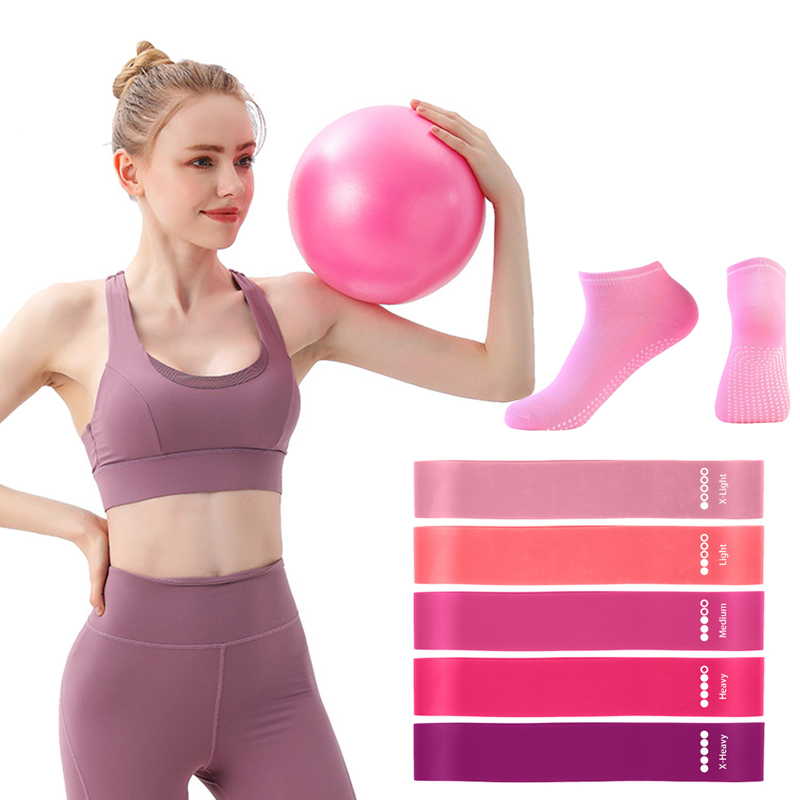 Pilates Ball Resistance Bands  - Yoga Fitness At Home ulasan dan harga