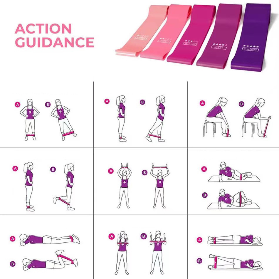 Pilates Ball Resistance Bands  - Yoga Fitness At Home ulasan dan harga