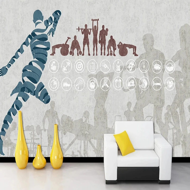Custom Modern Sports Pattern W - Yoga Fitness Gym Photos ulasan dan harga