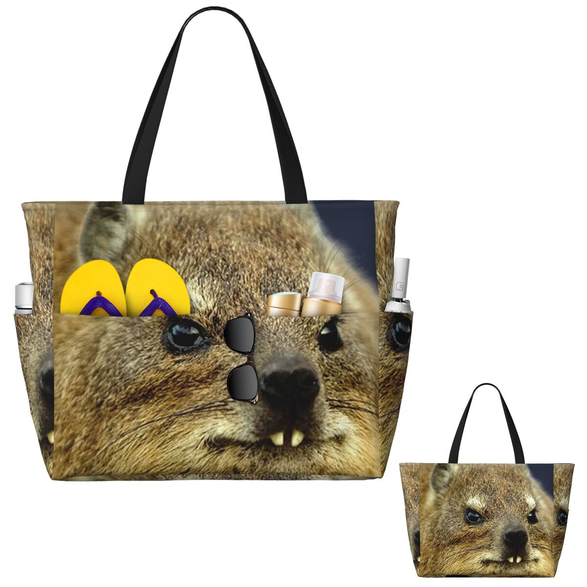 Rock Hyrax Photo Beach Tote Ba - Yoga Fitness Gym Photos ulasan dan harga
