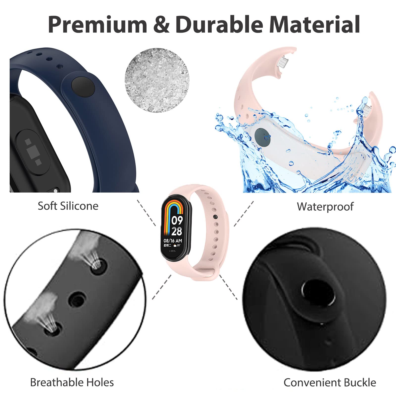 Bracelet for Mi band 8 Strap S - Fitness Tracker Band ulasan dan harga
