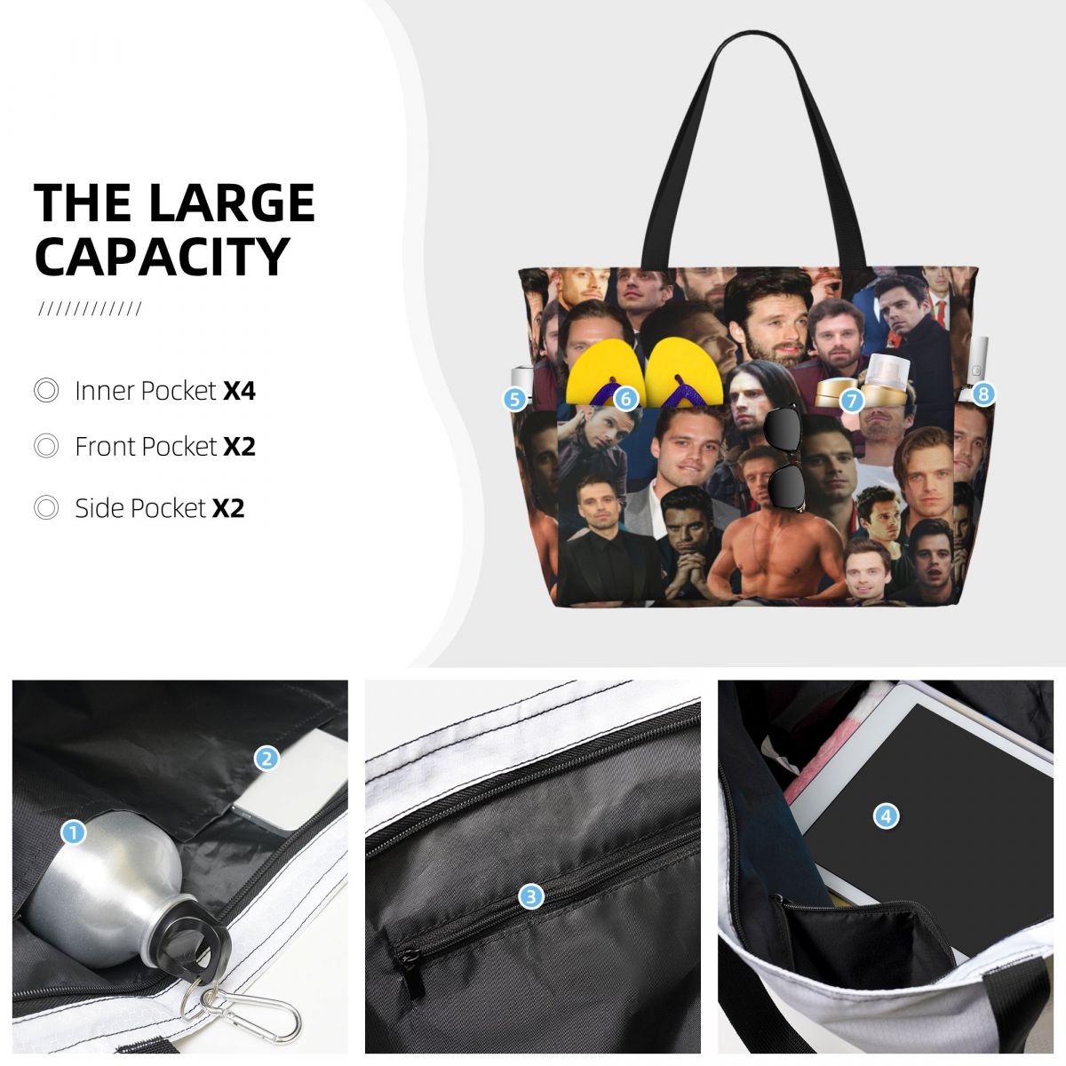 Sebastian Stan Photo Collage B - Yoga Fitness Gym Photos ulasan dan harga