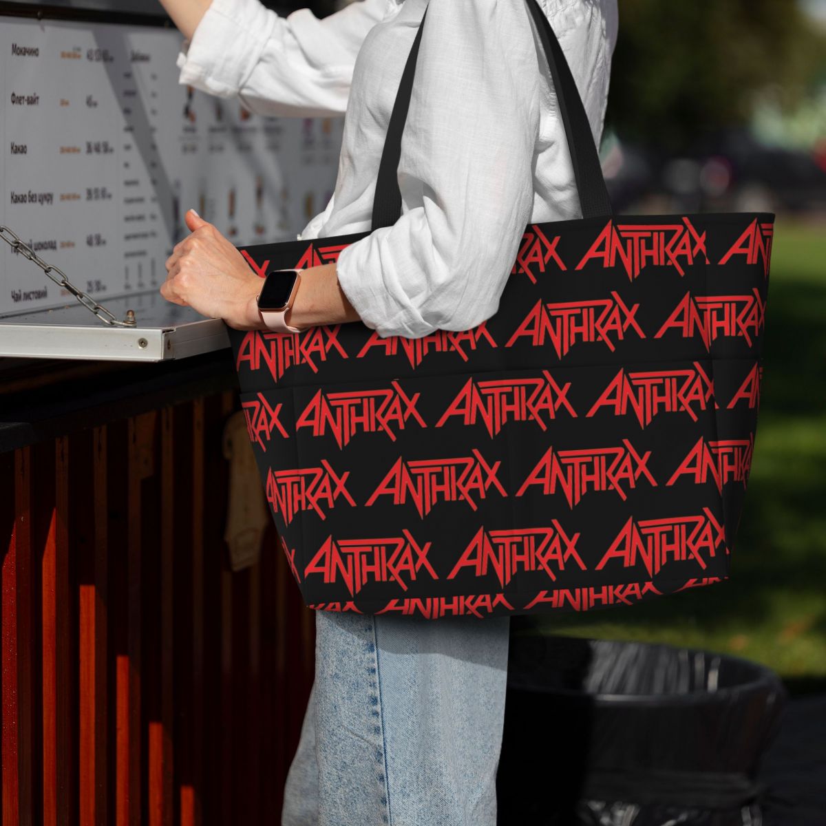 Anthrax Music Band Logo Beach  - Yoga Fitness Music ulasan dan harga