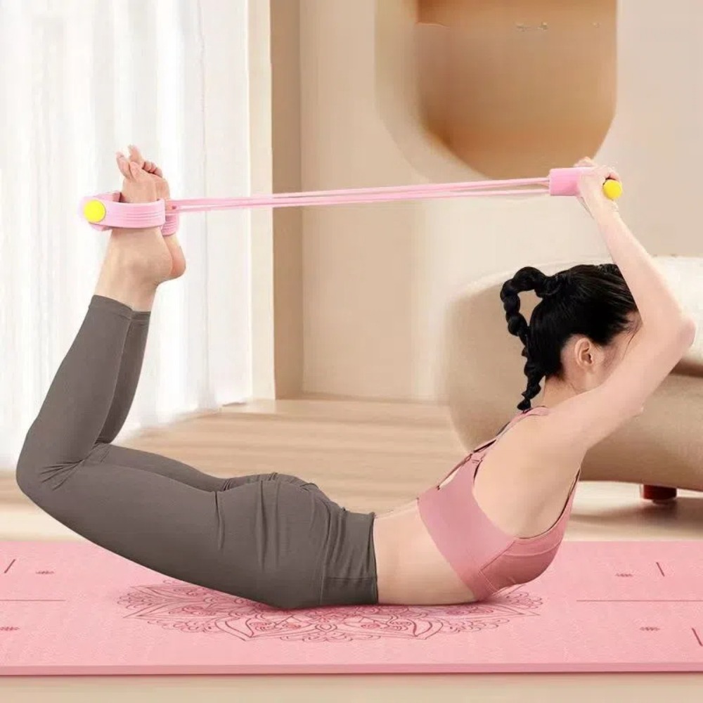 6-Tube Resistance Bands Set wi - Yoga Fitness At Home ulasan dan harga